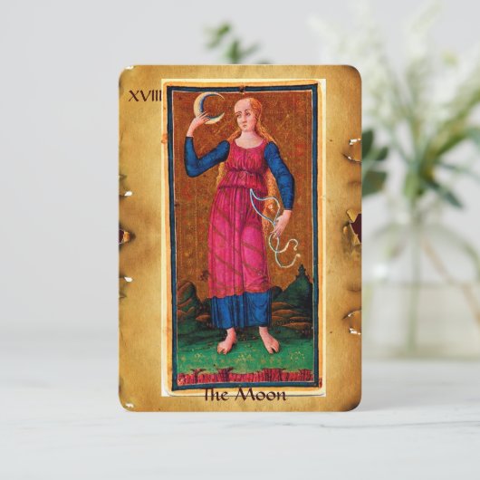 ANTIEK STREEFCIJFERS 18 / HET MOON AANKONDIGING (Staand voorkant)