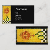 ANTIEK STREEFCIJFERS 19 / DE ZON VISITEKAARTJE (Voorkant / Achterkant)