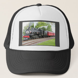 Antiek stuurmachinetraining donkergrijs trucker pet