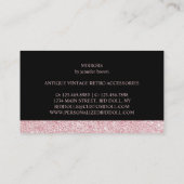 Antiek tabelspiegel visitekaartje (Achterkant)