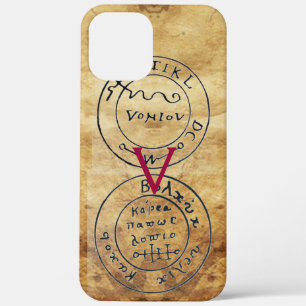ANTIEK TALISMAN/PIRAAT-BEHANDELING MAPS PARCHMENT iPhone 12 PRO MAX HOESJE