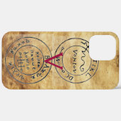 ANTIEK TALISMAN/PIRAAT-BEHANDELING MAPS PARCHMENT Case-Mate iPhone CASE (Achterkant (horizontaal))