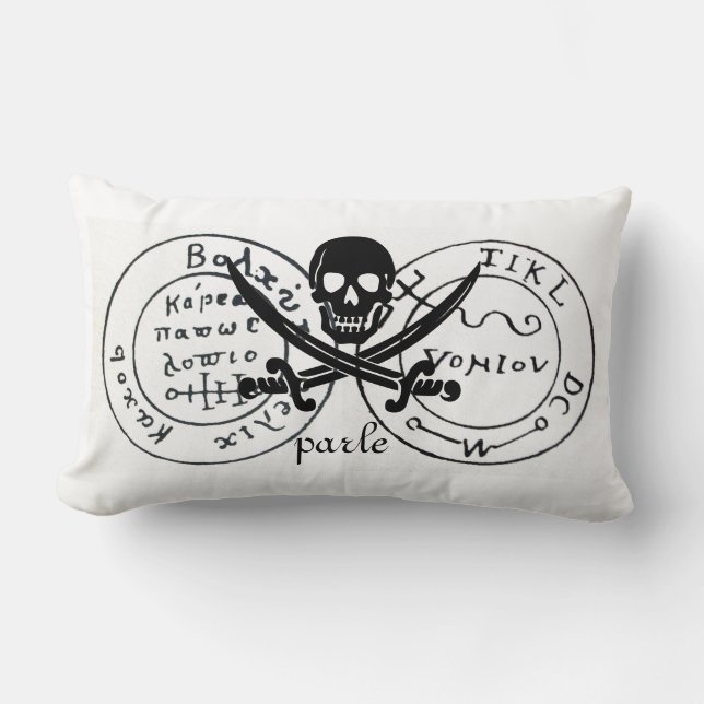 ANTIEK TALISMAN/PIRAAT TREASURE MAP KUSSEN (Voorkant)