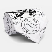 ANTIEK TALISMAN/PIRAAT TREASURE MAP STROPDAS (Opgerold)