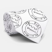 ANTIEK TALISMAN/PIRAAT TREASURE MAP STROPDAS (Opgerold)