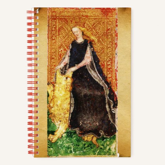 ANTIEK TAROTEN / FORTITUDE EN DEVIL TAROT NOTITIEBOEK (Voorkant)