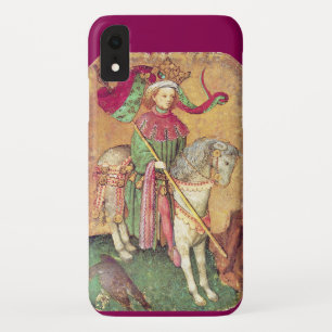 Antiek Tarots/Duitse gerechtskaarten/koning der va iPhone XR Hoesje