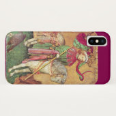 Antiek Tarots/Duitse gerechtskaarten/koning der va Case-Mate iPhone Case (Achterkant (horizontaal))