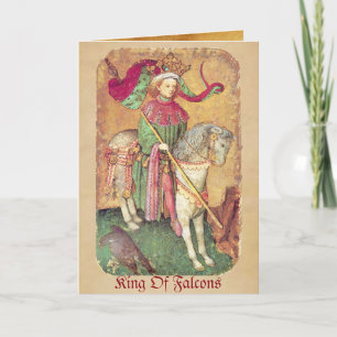 Antiek Tarots/Duitse gerechtskaarten/koning der va Feestdagen Kaart