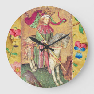 Antiek Tarots/Duitse gerechtskaarten/koning der va Grote Klok