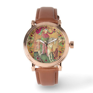 Antiek Tarots/Duitse gerechtskaarten/koning der va Horloge