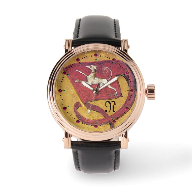 ANTIEK TAROTS, HOF KAARTEN VLAG VAN HONDEN MONOGRA HORLOGE (Voorkant)