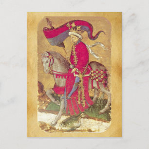 Antiek Tarots/Kaarten van de Duitse rechtbank/koni Briefkaart