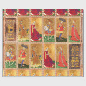 ANTIEK TAROTS/PAGINA, KNIGHT, KING EN KONINGIN VAN CADEAUPAPIER (Vlak)