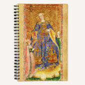 ANTIEK TAROTS QUEEN EN KNIGHT OF WANDS PERchment Notitieboek (Voorkant)