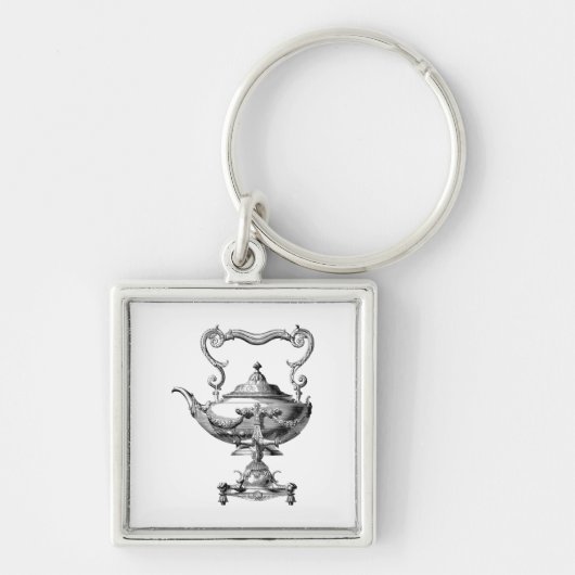 Antiek Tea Kettle Sleutelhanger (Voorkant)