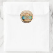 Antiek Tea Pot Ronde Sticker (Tas)