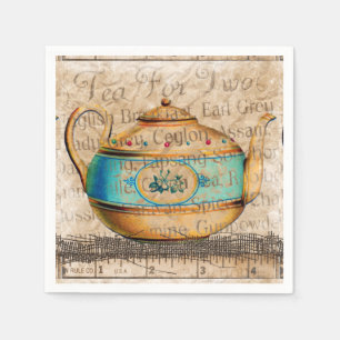 Antiek Tea Pot Servet
