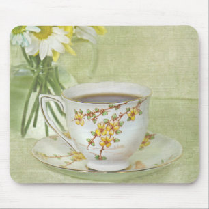 Antiek Teacup met Daisy Muismat