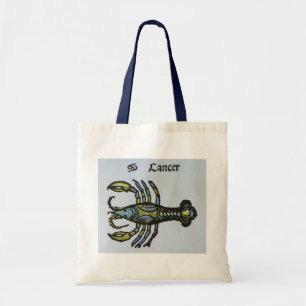Antiek Teken van de Dierenriem, Kreeft Tote Bag