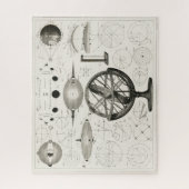 Antiek tekening van astrologische bollen legpuzzel (Verticaal)