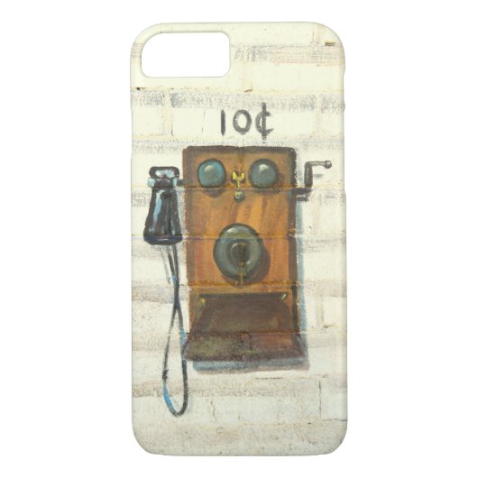 antiek telefoonbehuizing voor wandtelefoons Case-Mate iPhone case (Achterkant)