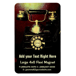 Antiek telefoonnummerboek magneet