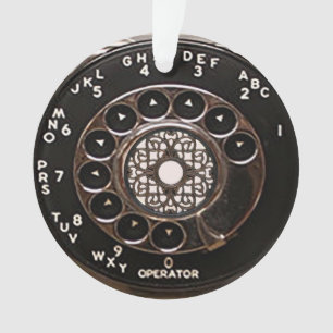 Antiek telefoontoestel met mobiele telefoon robuus ornament
