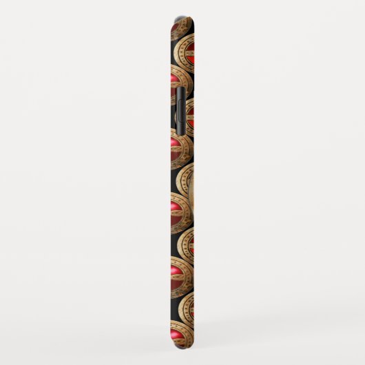 ANTIEK TEMPLAR CROSS Red Ruby Gem Case-Mate iPhone Case (Achterkant/rechts)