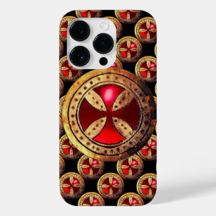 ANTIEK TEMPLAR CROSS Red Ruby Gem Case-Mate iPhone 14 Pro Hoesje