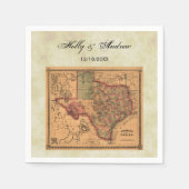 * Antiek Texas Map #1, Onderdruk BG #3 Servetten (Voorkant)