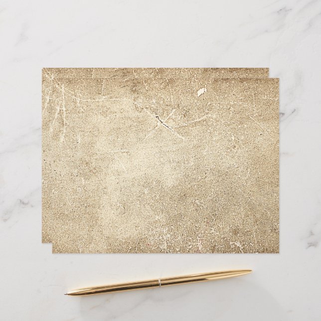  Antiek textuur Sepia Rustic ontkoppeling (Voorkant / Achterkant in situ)