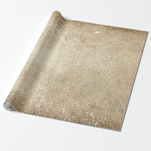 Antiek textuur Sepia Rustic ontkoppeling Cadeaupapier (Uitgerold)
