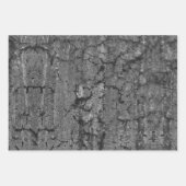 Antiek textuur, zwart en wit Inpakpapier Vel (Voorkant 3)