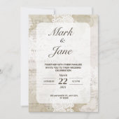 Antiek thema huwelijksuitnodiging kaart (Voorkant)