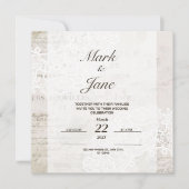 Antiek thema huwelijksuitnodiging save the date (Voorkant)