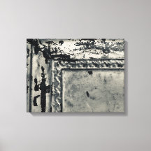 Antiek Tin Tegel Foto van Canvas Wall Art