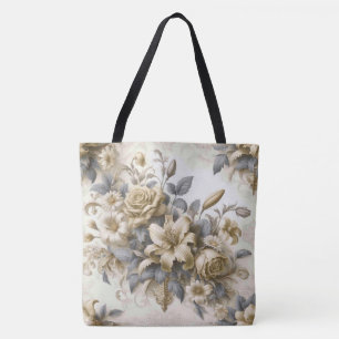 Antiek Tinge Yellow Floral Perfection Draagtas