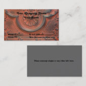 Antiek, tinplafond, Visitekaartje (Voorkant / Achterkant)