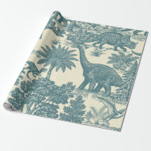 Antiek toilepatroon met dinosauriërs