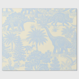 Antiek toilepatroon met dinosauriërs cadeaupapier