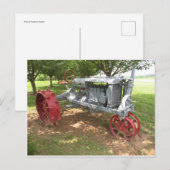 Antiek tractor briefkaart (Voorkant / Achterkant)
