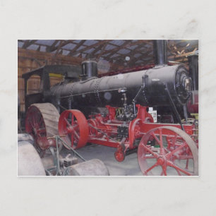 Antiek tractor briefkaart