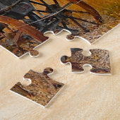 Antiek tractor South Dakota. Legpuzzel (Zijkant)