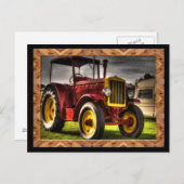 Antiek tractorBriefkaart Briefkaart (Voorkant / Achterkant)