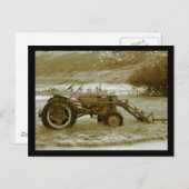 Antiek tractorBriefkaart Briefkaart (Voorkant / Achterkant)
