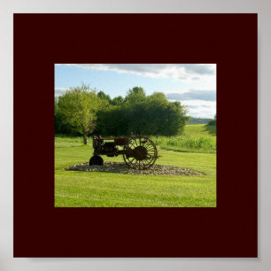 Antiek tractorPoster Poster