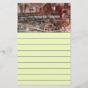 Antiek trein briefpapier