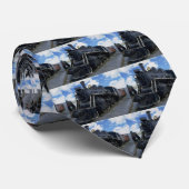 Antiek trein stropdas (Opgerold)