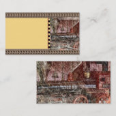 Antiek trein visitekaartje (Voorkant / Achterkant)